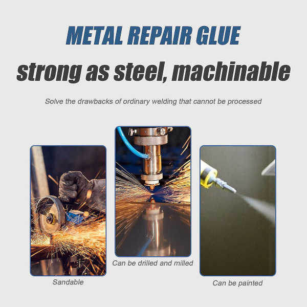 Magic Welding Super Glue Repair Iron Steel Metal Ab Teollinen liimavalu 50ml