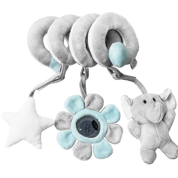 Plush Baby Leksak med Klocka för Vagn Hängande Docka Utbildningsleksak - Perfekt