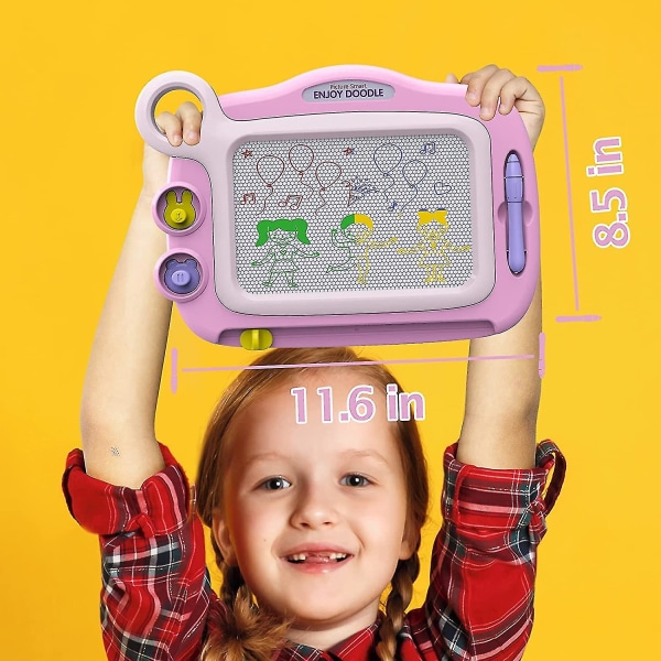 Leksaker för 1-4-åriga flickor,magnetisk ritbräda för barn,presenter för 2 3 4-åriga flickor,doodleboard Barnleksaker, toddler Ålder 2-4,inlärningsleksaker F