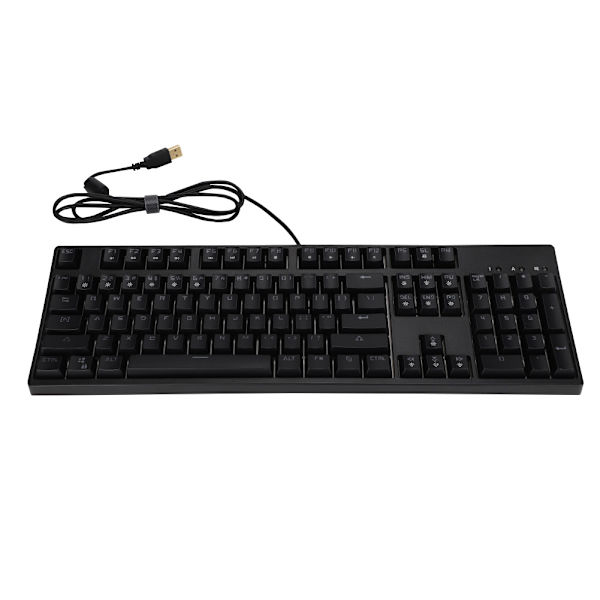 M-8 104 Keys Rainbow Backlit Mechanical Wired Computer Keyboard Gaming Office 0.1