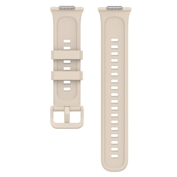 Silicone Urrem til Huawei Watch Fit 2 - Vandafvisende Udskiftningsrem til Armbåndsur Beige