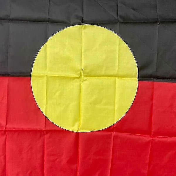 Tilpasset australsk aboriginalflagg 90x150cm værbestandig White 60 x 90cm