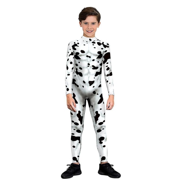 Dalmatinere Cosplay kostyme for voksne barn Dyre jumpsuit Halloween forkledning karneval kostyme 110 cm