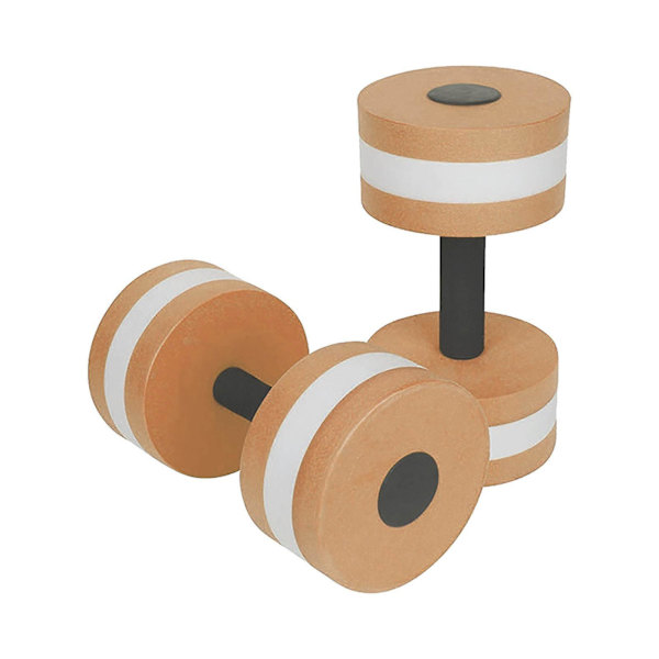 Svømmeflydere til voksne 1 par Aqua Fitness Håndvægte Skum Dumbbells Håndstænger Pool Modstandstræning Orange