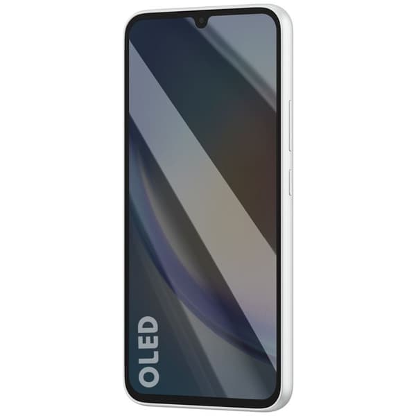 Komplet Soft OLED Erstatningsskærm til Galaxy A34 5G med Sølvchassis Grå