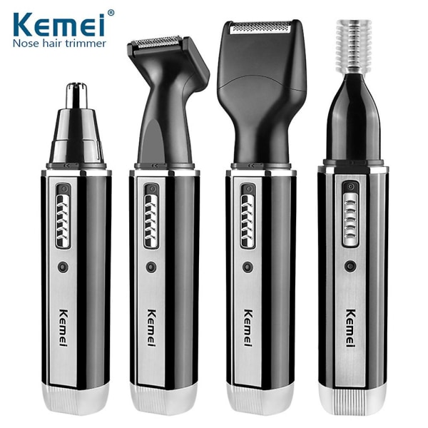 4 In 1 Nose Hair Trimmer For Men Usb Rechargeable Eyebrow And Ear Hair Trimmer Electric Ear Hair Clipper Men Grooming Kit