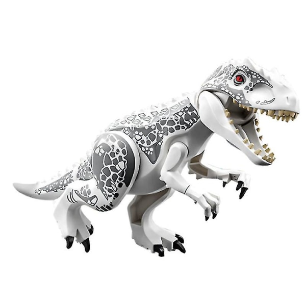 8 stk børnelegetøj dinosaur byggesten Jurassic dinosaur samlet pædagogisk legetøj