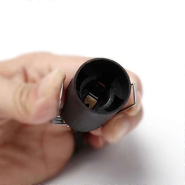 Saltlampe Dimmer Kontrollbryter Strømkabel Ledning E14 Sokkel US Plugg black