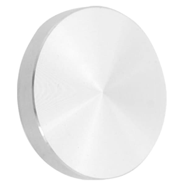 Glasplatta Adapter Bordsben, Aluminium, Rund, 50x8mm, Silver