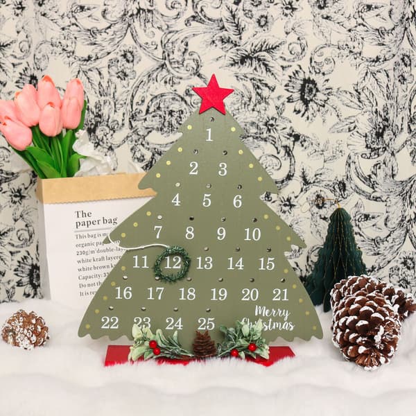Juleadventskalender borddekorasjon
