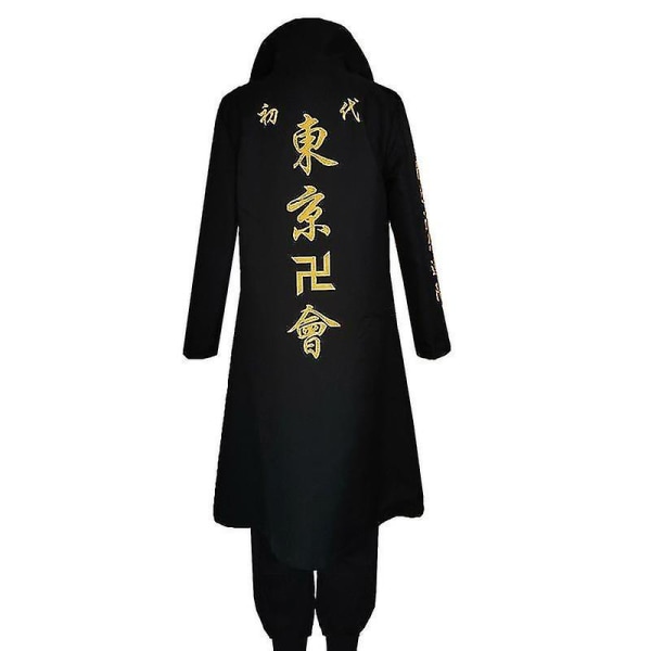 Anime Tokyo Revengers Sano Manjiro Cosplay Kostym Unisex Tokyo Manji Gang Mikey Jacka Kappa Byxor Halloweenfest Sano uniform 1 XL