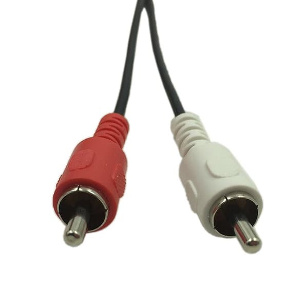 5-bens DIN han-kabel til 2 RCA han-stik stereokabel 1,5M til stereoanlæg