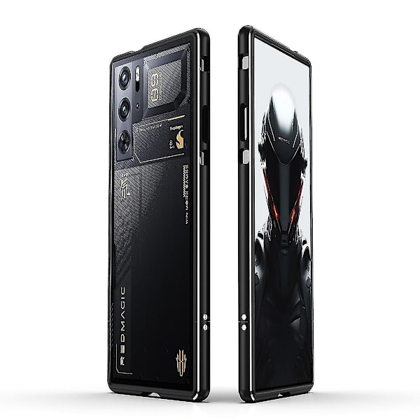 Metallram för Zte Nubia Red Magic 9 Pro/9 Pro+ Black Silver