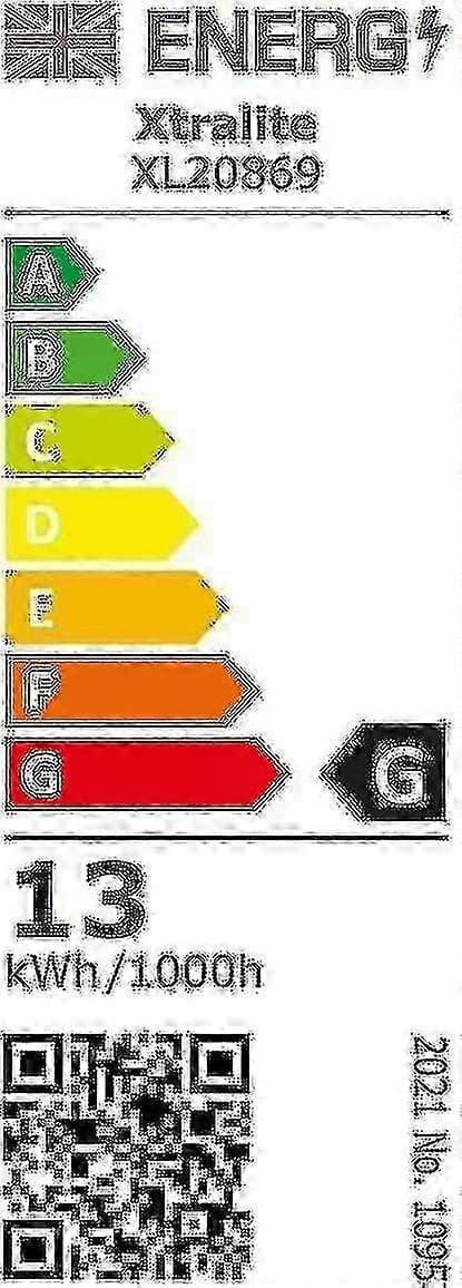 2025 Xtralite 13w CFL Dagslys Erstatningspære 4 Ben 2g7 Base -6400k