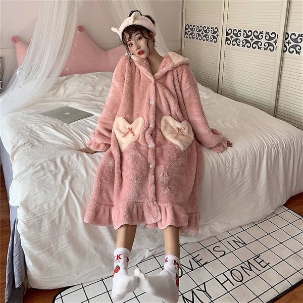 2024-2022 Winter Kawaii Sanrio Pyjamas Animation Kuromi Cinnamoroll My Melody Facecloth Plysch Varma och bekväma Pyjamas Byxor Set S 150-157CM 26