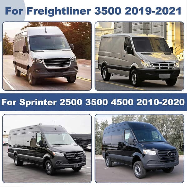 2 stk. bageste luftfjeder SSR-338-54 til Sprinter 2500 Black