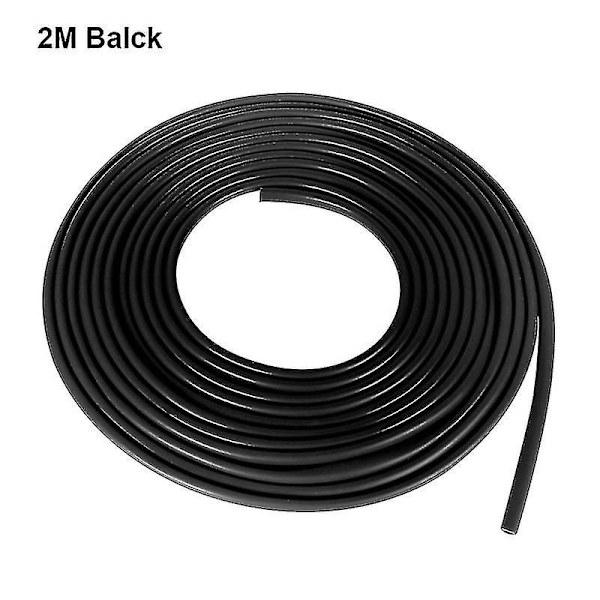2/5/10m Bil Dørbeskytter U-Type Universal Bil Dørkantbeskyttere Strimler Gummi Foring Tetting Riper Beskytter Stripe For Auto 2M Black