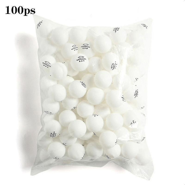 Pöytätennispallosetti 100 kpl, irtotavara, pingispallo, 3-tähti, 40+ standardi White
