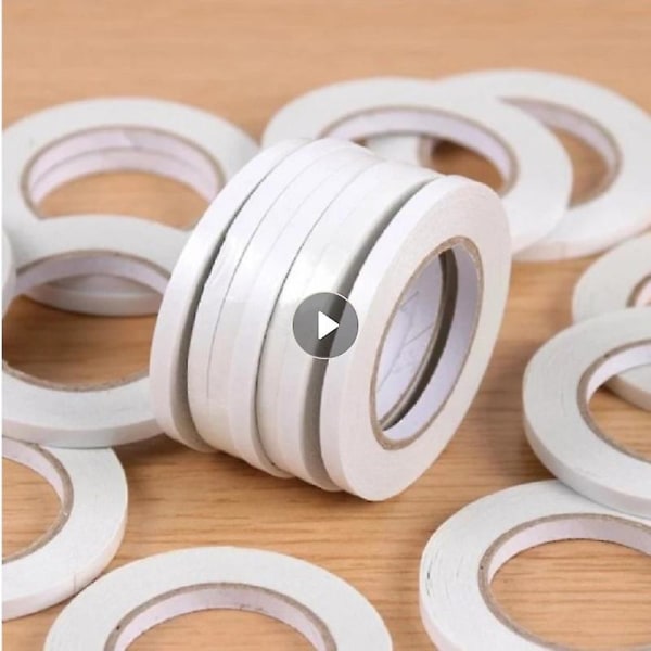 Width 5mm~20mm White Double Sided Tape Super Strong Adhesive Tape Diy Craft Gift-wrap Strong