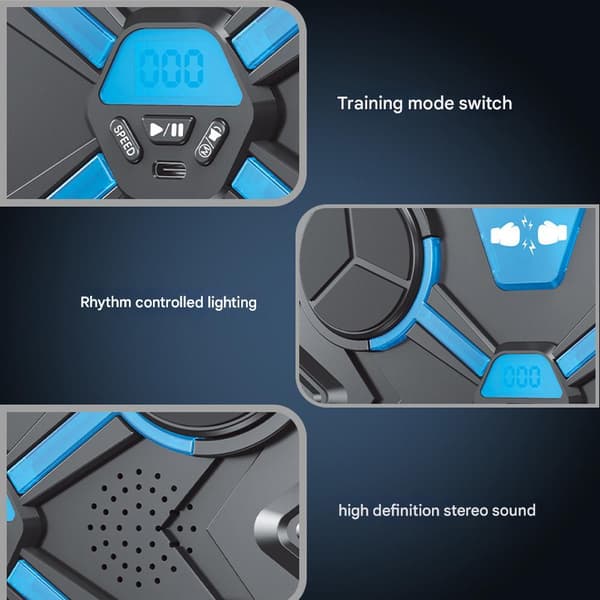 Intelligent Music Boxing Target, Dedicated Wall-Mounted Boxing Target with Stress-Reducing Function, Electronic Boxing Trainer, Rhythm Boxing Machine.