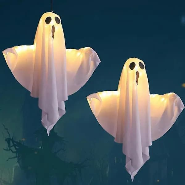 Flying Ghost Lights Halloween Decorations, Scary Outdoor Ornaments