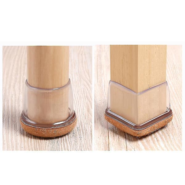 Silikonbeskyttere for stolbein dark brown SQUARE S