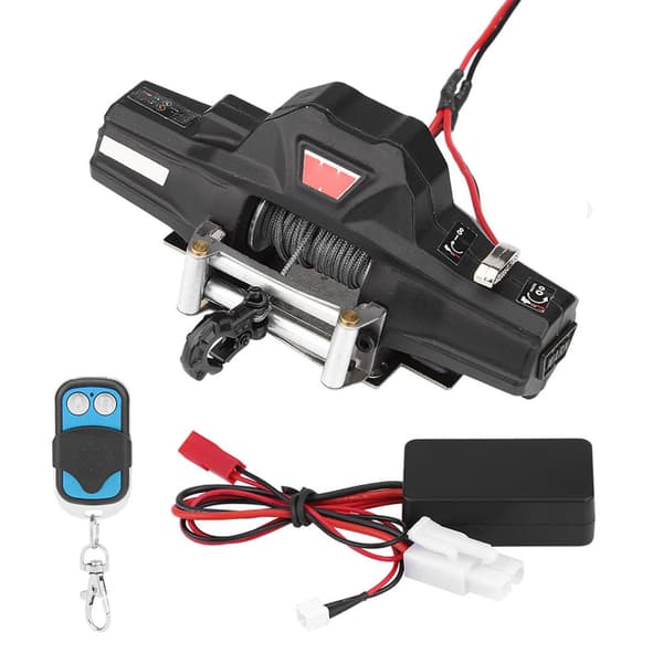 1/8 Scale RC Model Vehicle Crawler Car Accessories Dual Motor Winch With Remote Control