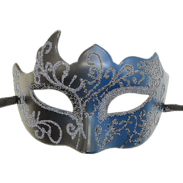 Karneval/påskdag Cosplay Mask Romersk Mask Män Horror Maskerad Mask Halloween Rekvisita blue