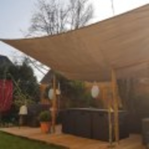 Aurinkopurje 2x2m - harmaa