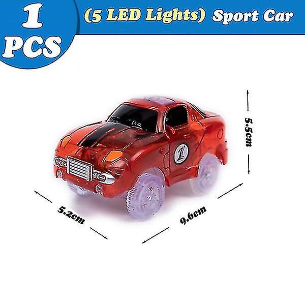 Tela-autot, jotka ovat yhteensopivia useimpien telojen valonvaihtoautolelujen kanssa 5LED Red racing car