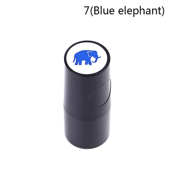 1 stk Golfbold Stempel Stempel Marker Forskellige mønstre Hurtigttørrende Langtidsholdbar Blue elephant