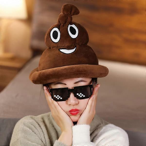 Nyhed Brun Emoticon Lortehat