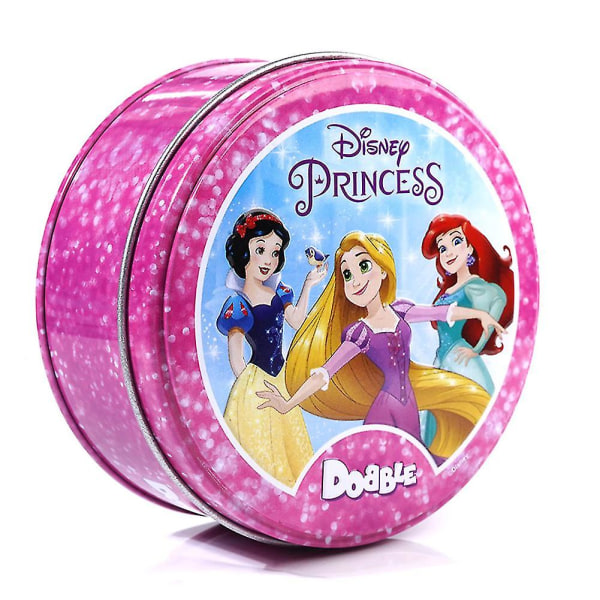 Cartoon Spot It Kortspel för Barn Hand-Öga Koordination Pusselspel Leksak Jul Födelsedagspresent white princess