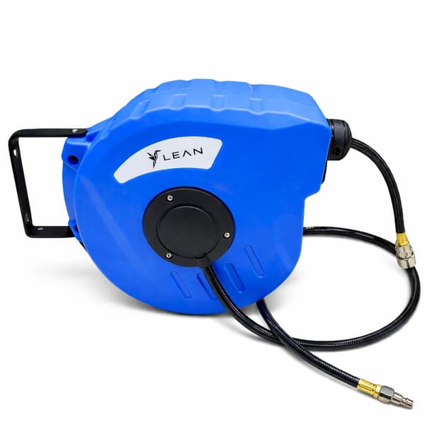 Pneumatic Hose Reel Retractable 10 m PVC 8x12 mm 1/4 BSPT 3700