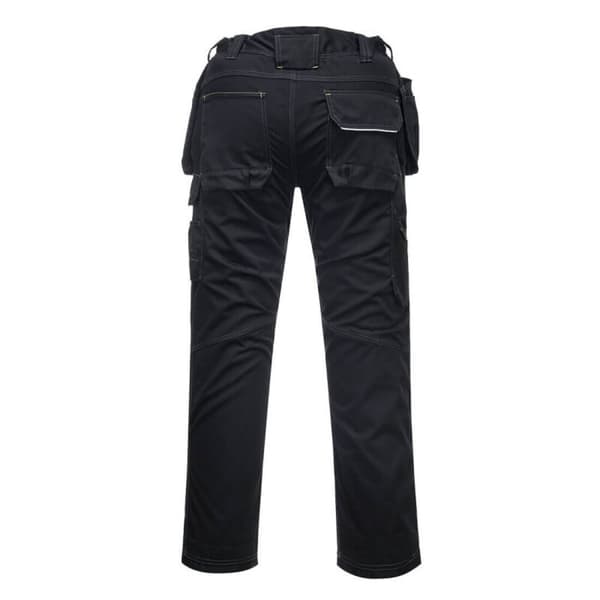 Portwest Hylster Stretch Cargo Bukser 48R Sort Sort Black 48R