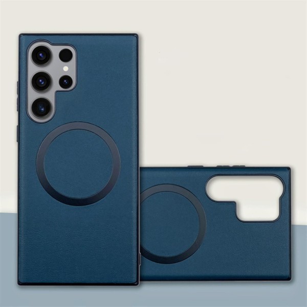 Magnetisk för Samsung Galaxy S24 Ultra- case, anti-scratch Galaxy S24 Ultra case Kompatibel med Magsafe blue