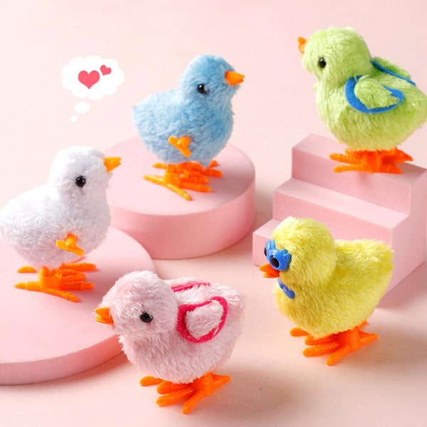 Easter Bounce Chick Broken Shell Chicken Flerfarget plast + plysj interaktive leker shape 2