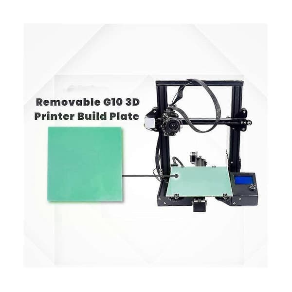G10 3D-printer byggeflade plade glasfiberplade 235x235 grøn farve