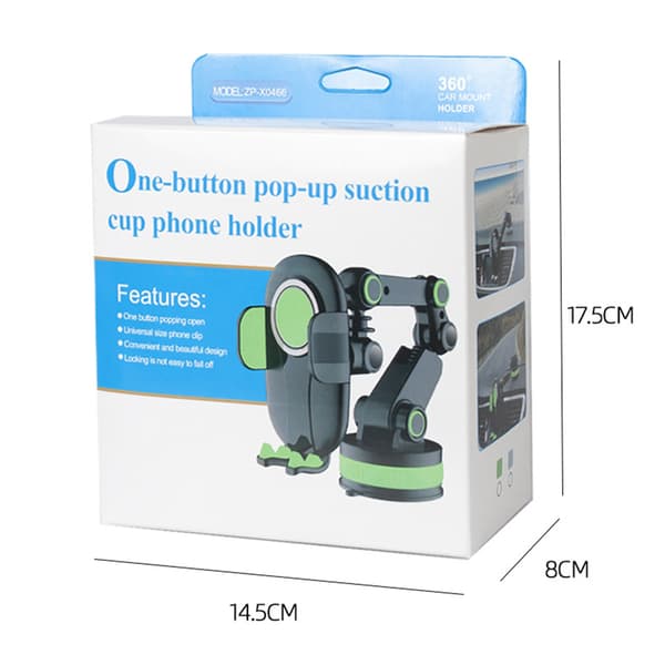 Mobile Phone Holder Car Center Console Stack Holder Suction Cup Support Clamp Mount Hands-free