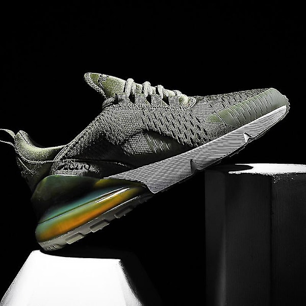 Herr Air Sports Löparskor Andningsbara Sneakers Universal Hela Året Damskor Max 270 Green 36