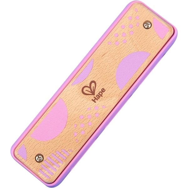 Blues Harmonica | 10-håls trämusikinstrumentleksak för barn pojke flicka rosa Pink 1.7 x 1 x 5.7 inches