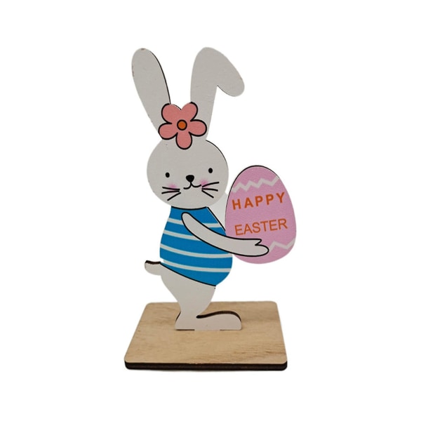 Natural Rabbit Figurine Cartoon Density Board Creative Easter Bunny Centerpiece -juhlatarvikkeet 5