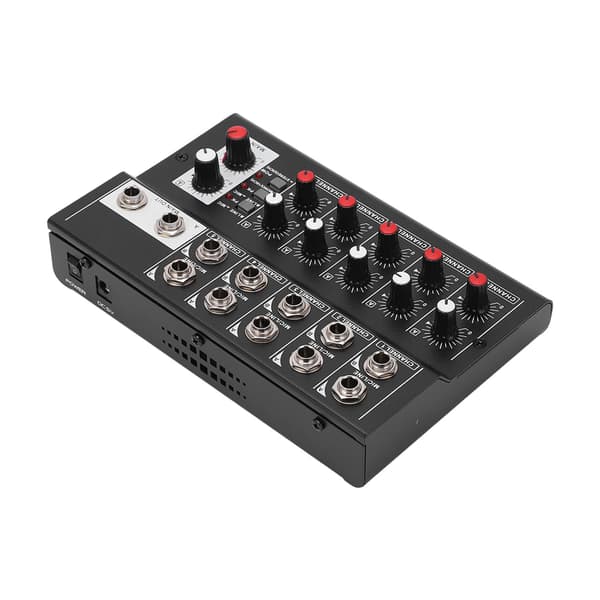 10-channel Mixer Console Audio Mixer Sound Mixing Board with 2 Main Volume Knobs US Plug AC100-240V
