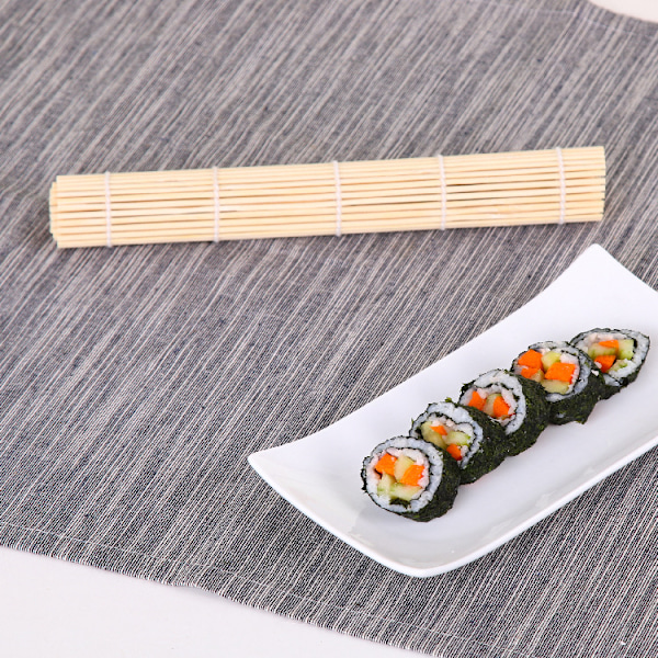 Sushi-måtte / Sushi-rulle / Sushi-måtte - Bambus Beige