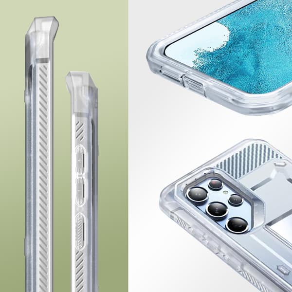 Galaxy S22 Ultra Skal Ställ Supcase Unicorn Beetle Pro Transparent Transparent