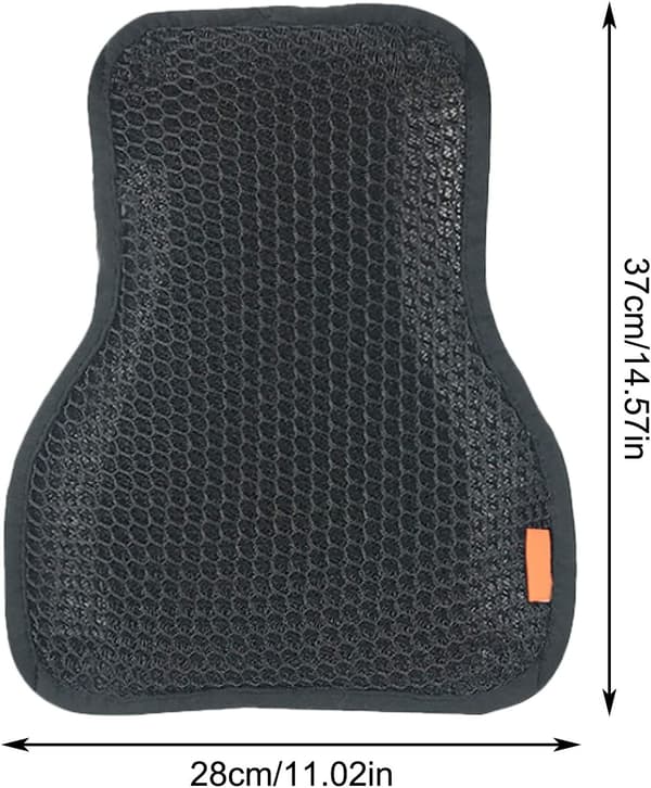 Motorcykelsadel Luftkyld 3D Mesh Motorcykelsitsdyna, Andningsbart Motorcykelsitsöverdrag