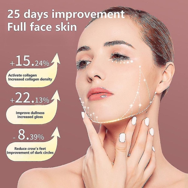 V Face Shape Face Lifting Ems Facial Slanking Massager Dobbelthagefjerner Led lysterapi Ansigtsløftningsenhed Z Green