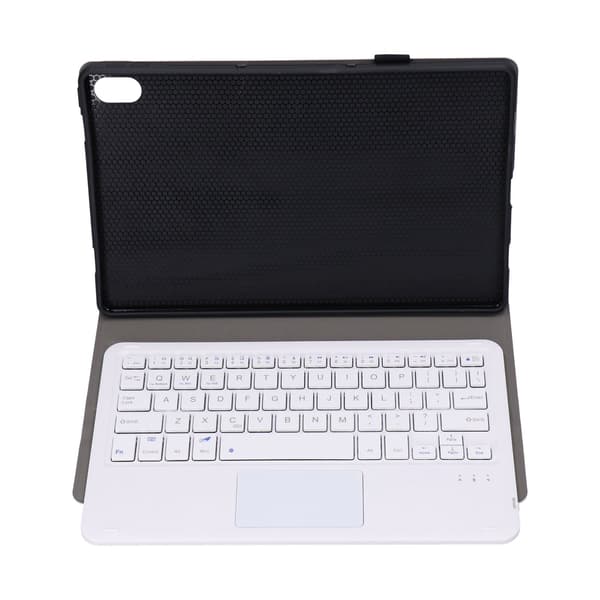 Wireless Keyboard Detachable Durable Computer Accessory with Faux Leather Case Gold