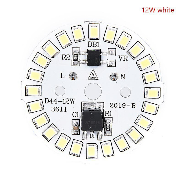 LED Pære Patch Lampe SMD Plade Cirkel Modul Lyskilde Plade Til Pære Lys 12w white