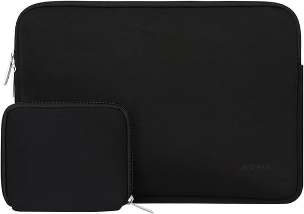 13\" Laptop Sleeve til MacBook Air & Pro 2016-2025 M1 M2 M3 M4 med lille pose, Sort[JUN] black